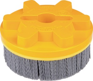 Szczotka do talerzy ATB śred. 125 mm otwór 22 + rowek NH-S ziarnistość 120, 119