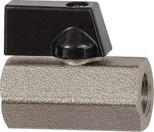 Miniaturowy zawór kulowy VALVE LINE 6 mm 1/4 wewn./wewnętrzny gwint SW1 21 mm DN