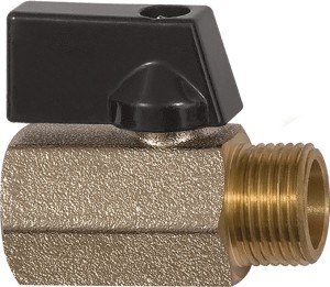 Miniaturowy zawór kulowy VALVE LINE 6 mm 1/4 gwint wewnętrzny/zewnętrzny DN 8 mm
