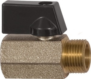 Miniaturowy zawór kulowy VALVE LINE 13 mm 1/2 gwint wewnętrzny/zewnętrzny DN 15