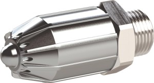 Dysza okrągła gwint zewnętrzny cynk. odlew ciśnieniowy, al. dł. 41 mm śred. zewn