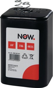 Bateria blokowa 6 V 7 Ah 4R25 NOW