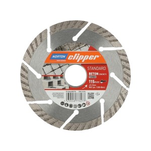 Diamentowa tarcza tnąca Standard Beton Turbo śred. 115 mm wysokość segmentu 8 mm