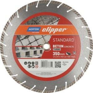 Diamentowa tarcza tnąca Standard Beton Turbo śred. 350 mm wysokość segmentu 10 m