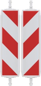Pachołek dwustronny NOX folia typu RA2/B, szrafowana dwustronna, skierowana w pr