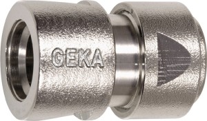 Końcówka do węży GEKA plus mosiądz niklowany rozmiar węża 13 mm SB KARASTO