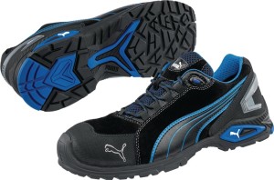 But ochronny Rio Black Low wielkość 42 W. 11 czarny/niebieski S3L FO SR skóra we
