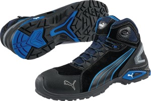 Bezpieczny but z cholewkami Rio Black Mid wielkość 47 W. 11 czarny/niebieski S3L