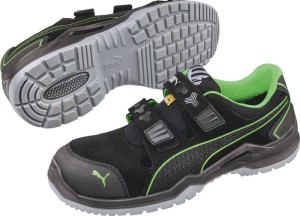 Sandał ochronny Neodyme Green Low wielkość 43 W. 11 czarny/zielony mikrofaza/sia