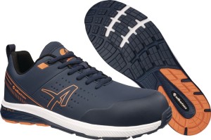 But ochronny VIGOR 2 IMPULSE BLUE LOW wielkość 43 niebieski/pomarańczowy S3S mik