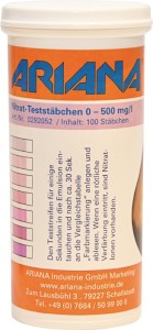 Pałeczka pomiarowa TRGS 611 zawartość azotanów 0–500 mg/l 100 szt. puszka ARIANA
