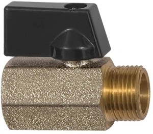 Miniaturowy zawór kulowy VALVE LINE 13 mm 1/2 gwint wewnętrzny/zewnętrzny DN 10