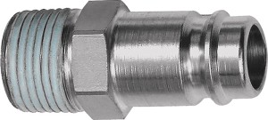 Króciec stal hartowana/niklow. wtyczka DN 10 gwint zewnętrzny R 1/4 cal. RIEGLER