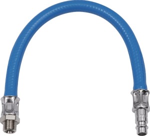 Tłumik wibracji gwint zewnętrzny G 1/4 cal. DN 7,2-7,8 z wężem 300 mm RIEGLER