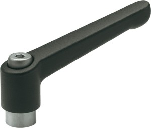 Regulowana dźwignia zaciskowa GN 300.1 d1 M 12 mm dł.1 92 mm dł.2 – mm gwint wew
