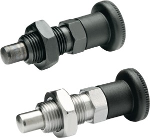 Trzpień ustalający GN 817 d1 8 mm d2 M 16 x 1,5 mm l1 12 mm stal, bez blokady za