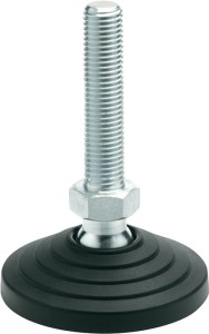 Noga przegubowa z tworzywa sztucz. GN 344 d1 100 mm, d2 M 10 mm l1 43 mm l3 24 m