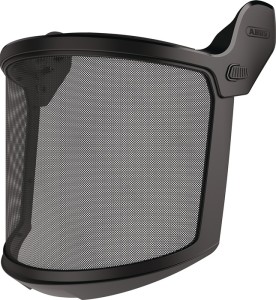 Osłona twarzy czarny metal, siatka CE ISO 16321-3:2021 ABUS