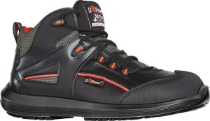 Bezpieczny but z cholewkami Teak wielkość 47 W. 11 czarny/czerwony S3S FO SR ESD
