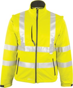 Kurtka robocza ostrzegawcza Softshell wielkość S żółty PREVENT