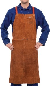Fartuch Lava Brown™ długość ok. 107 x szer. ok. 60 cm brązowy WELDAS