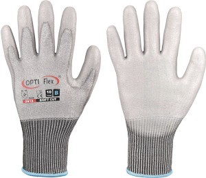 Rękawica SOFT CUT wielkość 9 szary EN 420, EN 388 kategoria OWO II OPTIFLEX