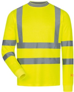 Koszulka z długimi rękawami ochronna OLEAS wielkość XL żółty SAFESTYLE