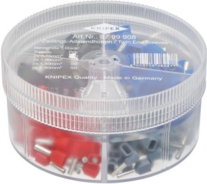 Skrzynka z asortymentem 200-częśc. 2 x 0,75–2 x 2,5 mm² skrzynka z tworzywa sztu