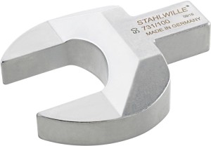 Klucz wtykowy płaski 731/100 rozmiar klucza 30 mm 22 x 28 mm stal CV STAHLWILLE