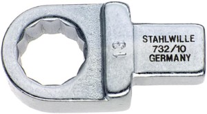Klucz wtykowy oczkowy 732/10 13 rozmiar klucza 13 mm 9 x 12 mm stal chromowa-sto