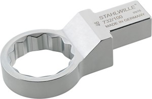 Klucz oczkowy wtykowy 732/100 rozmiar klucza 30 mm 22 x 28 mm stal CV STAHLWILLE