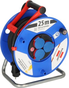 Przedłużacz na bębnie Garant 25 m guma neoprenowa 3 x 2,5 mm² 290 mm 3 gniazdka