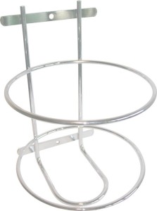 Uchwyt ścienny metal wysokość ok. 228 mm śred. ok. 160 mm do puszek PET 3 l GREV