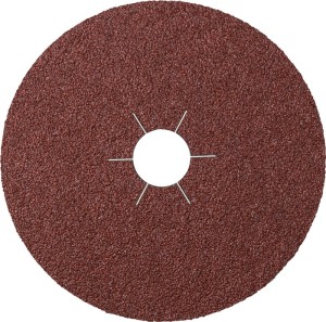 Tarcza fibrowa CS 561 śred. 125 mm uziarnienie 240 do drewna / metalu korund KLI