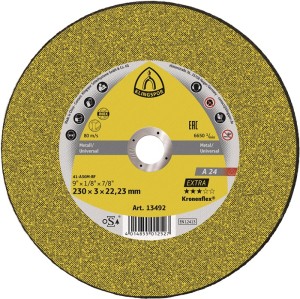 Tarcza tnąca A 24 Extra śred. 125 x szer. 2,5 mm otwór 22,23 mm średnio twardy k