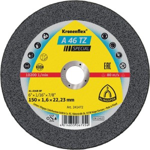 Tarcza tnąca A 46 TZ Special śred. 150 x 1,6 mm prosta INOX otwór 22,23 mm KLING