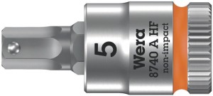 Klucz nasadowy 8740 A HF 1/4 cal. rozmiar klucza 5 mm długość 28 mm WERA