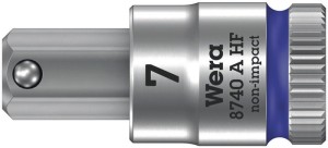 Klucz nasadowy 8740 A HF 1/4 cal. rozmiar klucza 7 mm długość 28 mm WERA
