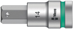 Klucz nasadowy 8740 C HF 1/2 cal. rozmiar klucza 14 mm długość 60 mm WERA