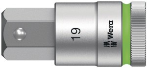 Klucz nasadowy 8740 C HF 1/2 cal. rozmiar klucza 19 mm długość 60 mm WERA
