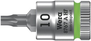 Klucz nasadowy 8767 A HF TORX® 1/4 cal. T10 długość 28 mm WERA