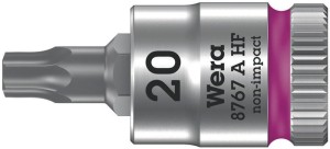 Klucz nasadowy 8767 A HF TORX® 1/4 cal. T20 długość 28 mm WERA