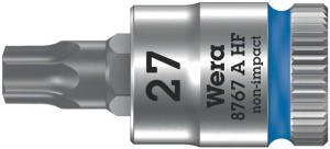 Klucz nasadowy 8767 A HF TORX® 1/4 cal. T27 długość 28 mm WERA