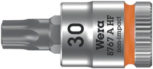 Klucz nasadowy 8767 A HF TORX® 1/4 cal. T30 długość 28 mm WERA