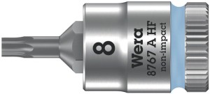Klucz nasadowy 8767 A HF TORX® 1/4 cal. T8 długość 28 mm WERA