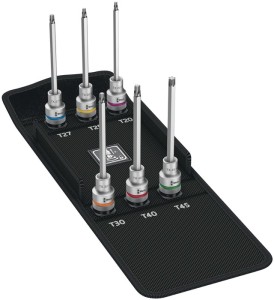 Zestaw kluczy nasadowych 8767 C TORX® HF2 6-częśc. 1/2 cal. T20–T45 WERA