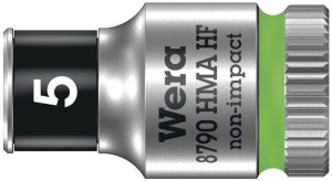 Klucz nasadowy 8790 HMA HF 1/4 cal. 6-kątowy rozmiar klucza 5 mm długość 23 mm W