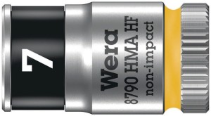 Klucz nasadowy 8790 HMA HF 1/4 cal. 6-kątowy rozmiar klucza 7 mm długość 23 mm W