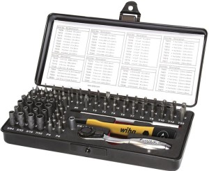 Zestaw bitów do mechaniki precyzyjnej 7000SK65ESD 66-częśc. z bitami C4 w kasetc