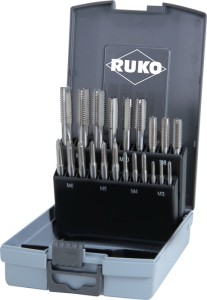 Zestaw gwintowników ręcznych DIN 352 M3-M12 21-częśc. HSS RUKO